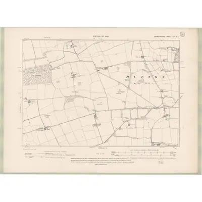 1906 Map of Berwickshire Sheet XVII.SE, 1908 Print