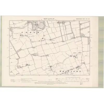 1897 Map of Berwickshire Sheet XVII.SW, 1900 Print