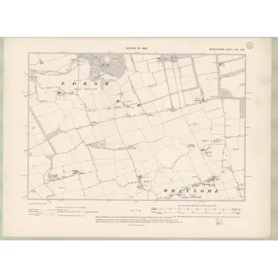1906 Map of Berwickshire Sheet XVII.SW, 1908 Print