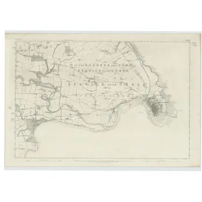 1857 Map of Berwickshire, Sheet XVIII, 1862 Print