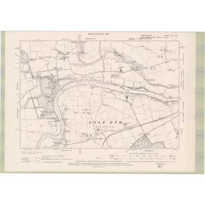 1897 Map of Berwickshire Sheet XVIII.SW, 1900 Print