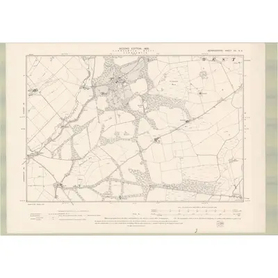 1897 Map of Berwickshire Sheet XX.NE, 1900 Print