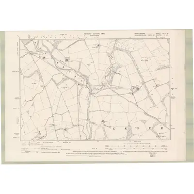 1897 Map of Berwickshire Sheet XX.SW, 1900 Print