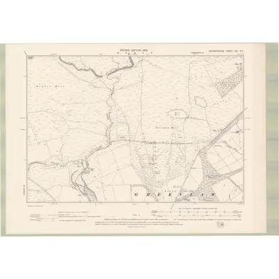 1898 Map of Berwickshire Sheet XXI.NE, 1900 Print