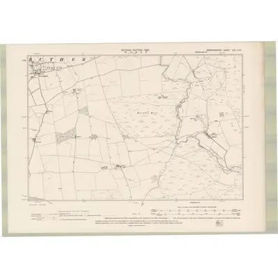 1897 Map of Berwickshire Sheet XXI.NW, 1900 Print