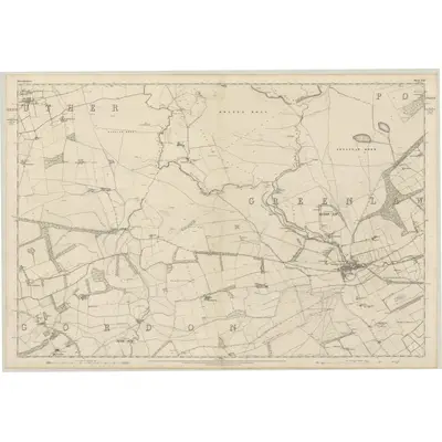 1857 Map of Berwickshire, Sheet XXI, 1862 Print