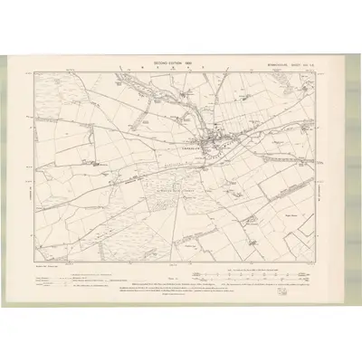 1898 Map of Berwickshire Sheet XXI.SE, 1900 Print