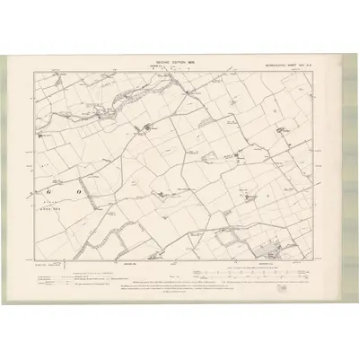 1897 Map of Berwickshire Sheet XXII.NE, 1900 Print