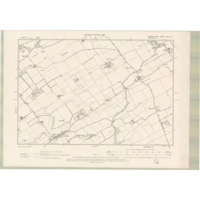 1897 Map of Berwickshire Sheet XXII.SE, 1900 Print