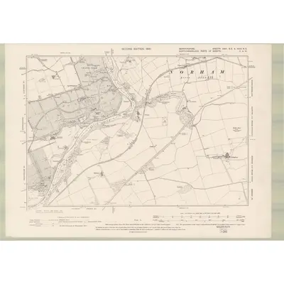 1897 Map of Berwickshire Sheet XXIII.SE & XXIX NE, 1900 Print