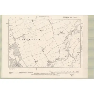 1896 Map of Berwickshire Sheet XXIX.NW, 1900 Print