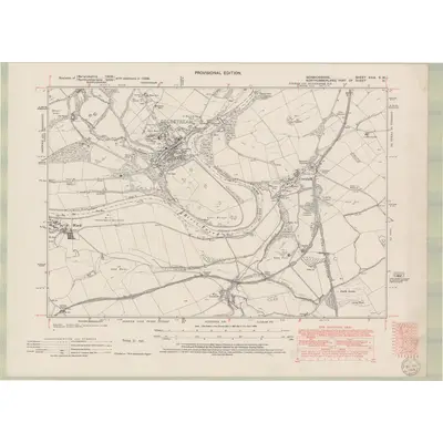 1938 Map of Berwickshire Sheet XXIX.SW, 1949 Print