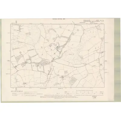 1897 Map of Berwickshire Sheet XXV.NE, 1900 Print