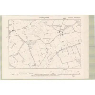 1897 Map of Berwickshire Sheet XXVI.NE, 1900 Print