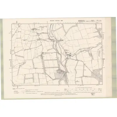 1897 Map of Berwickshire Sheet XXVI.NW, 1900 Print