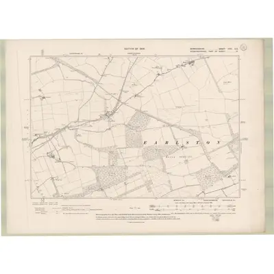1906 Map of Berwickshire Sheet XXVI.SE, 1909 Print