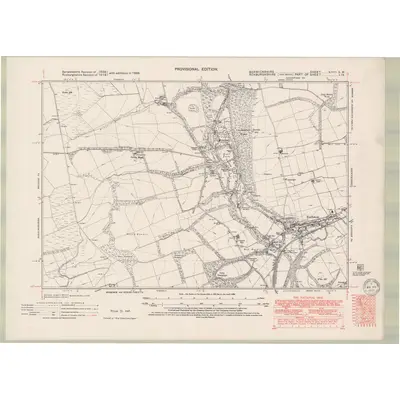 1938 Map of Berwickshire Sheet XXVI.SW, 1950 Print