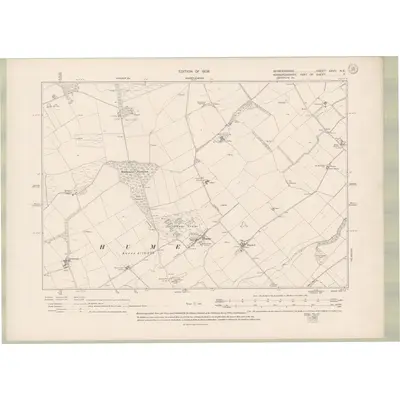 1906 Map of Berwickshire Sheet XXVII.NE, 1909 Print