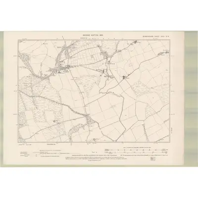 1898 Map of Berwickshire Sheet XXVII.NW, 1900 Print
