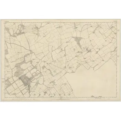 1858 Map of Berwickshire, Sheet XXVII, 1862 Print