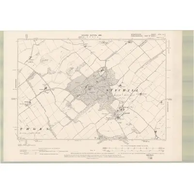 1897 Map of Berwickshire Sheet XXVII.SE, 1900 Print