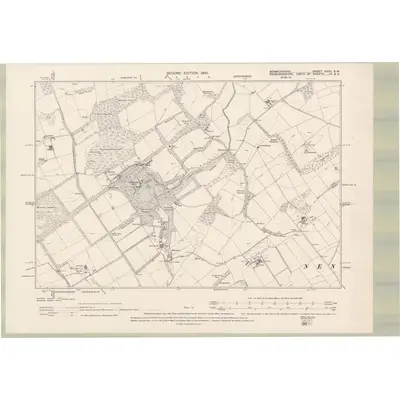 1897 Map of Berwickshire Sheet XXVII.SW, 1900 Print