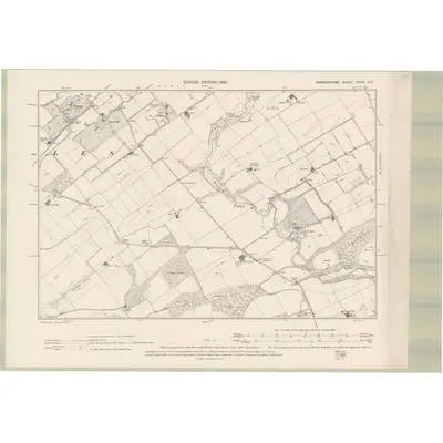 1897 Map of Berwickshire Sheet XXVIII.NE, 1900 Print