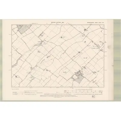 1897 Map of Berwickshire Sheet XXVIII.NW, 1900 Print
