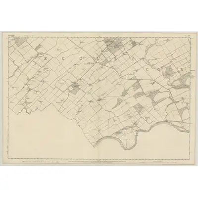 1858 Map of Berwickshire, Sheet XXVIII, 1862 Print