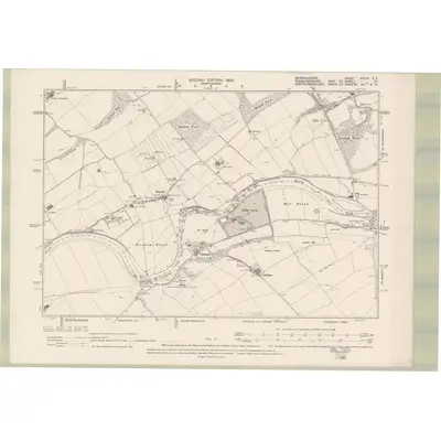 1896 Map of Berwickshire Sheet XXVIII.SE, 1900 Print