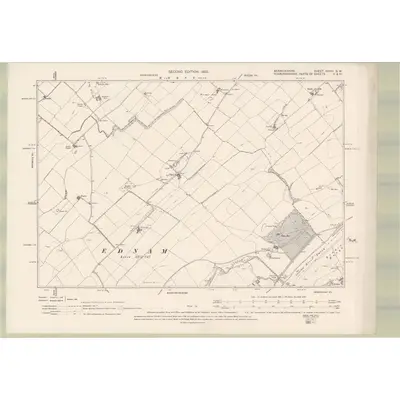 1897 Map of Berwickshire Sheet XXVIII.SW, 1900 Print