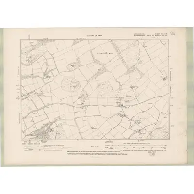 1906 Map of Berwickshire Sheet XXX.NE, 1909 Print