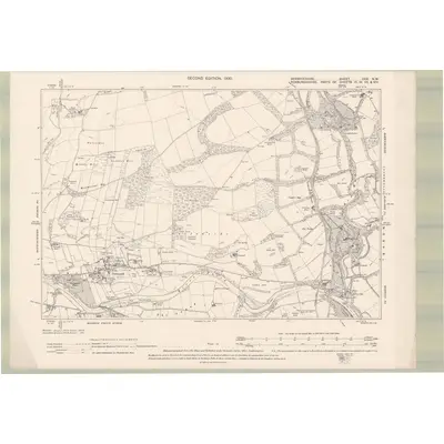 1897 Map of Berwickshire Sheet XXX.NW, 1900 Print