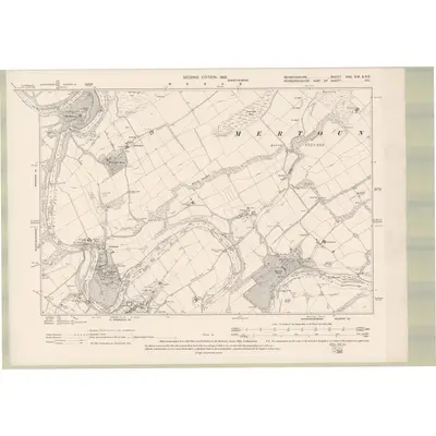 1897 Map of Berwickshire Sheet XXX.SW & SE, 1900 Print