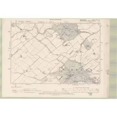 1897 Map of Berwickshire Sheet XXXI.NE, 1900 Print