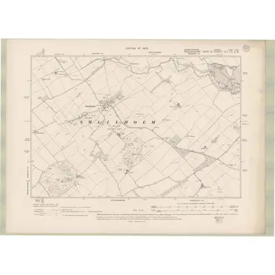 1906 Map of Berwickshire Sheet XXXI.NW, 1909 Print