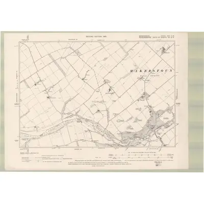 1897 Map of Berwickshire Sheet XXXI.SW, 1900 Print