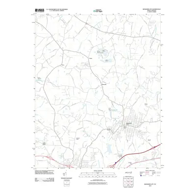 2010 Map of Bessemer City, 2010 Print