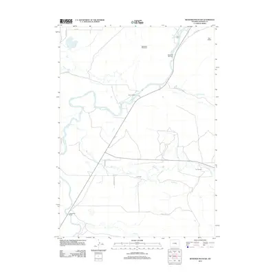2012 Map of Bessemer Mountain, 2012 Print