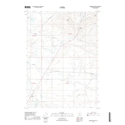 2018 Map of Bessemer Mountain, 2018 Print