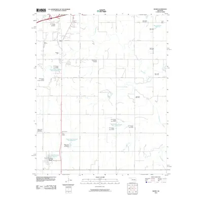 2010 Map of Bessie, 2010 Print
