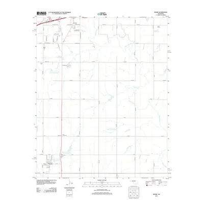 2012 Map of Bessie, 2012 Print