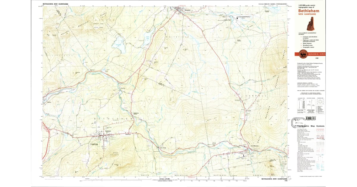 1980s Maps of Bethlehem NH Pastmaps - Bethlehem Coos County Nh Usgs Topo 1982 P1983 Og 1200x630 