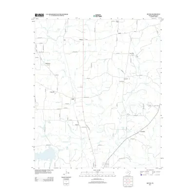 2013 Map of Bettie, 2013 Print