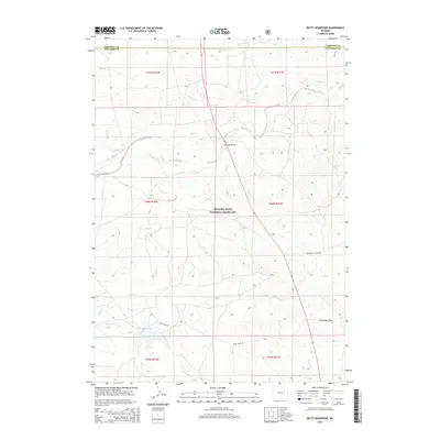 2015 Map of Betty Reservoir, 2015 Print