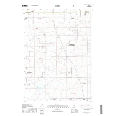 2018 Map of Betty Reservoir, 2018 Print