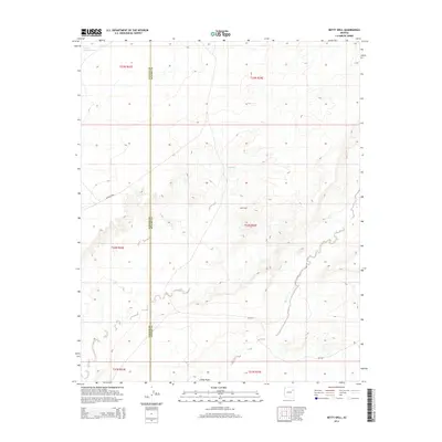 2014 Map of Betty Well, 2014 Print