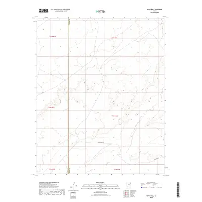 2018 Map of Betty Well, 2018 Print