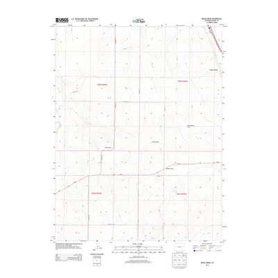 2013 Map of Beuck Draw, 2013 Print