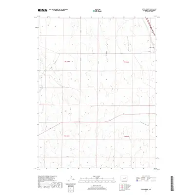 2019 Map of Beuck Draw, 2019 Print